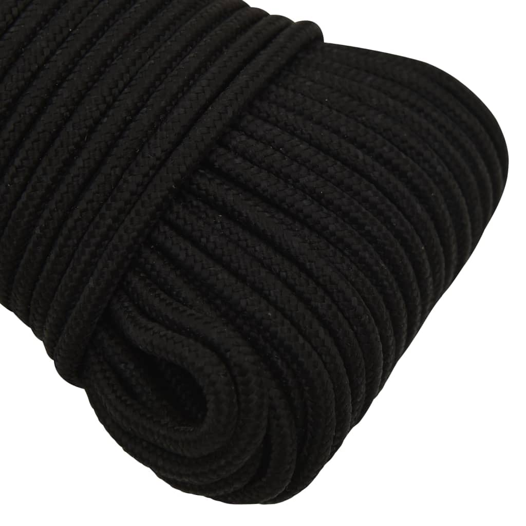 Corda de trabalho 3 mm 500 m poliéster preto