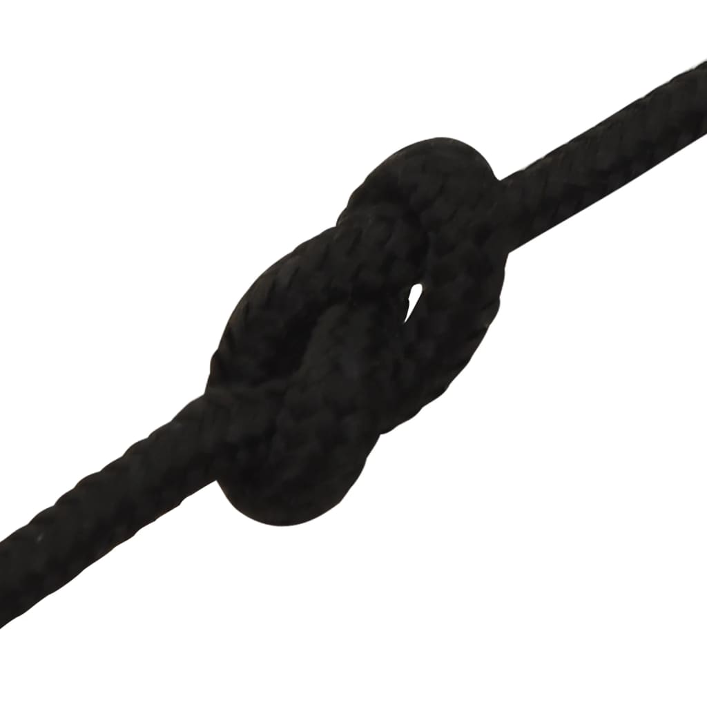 Corda de trabalho 3 mm 500 m poliéster preto