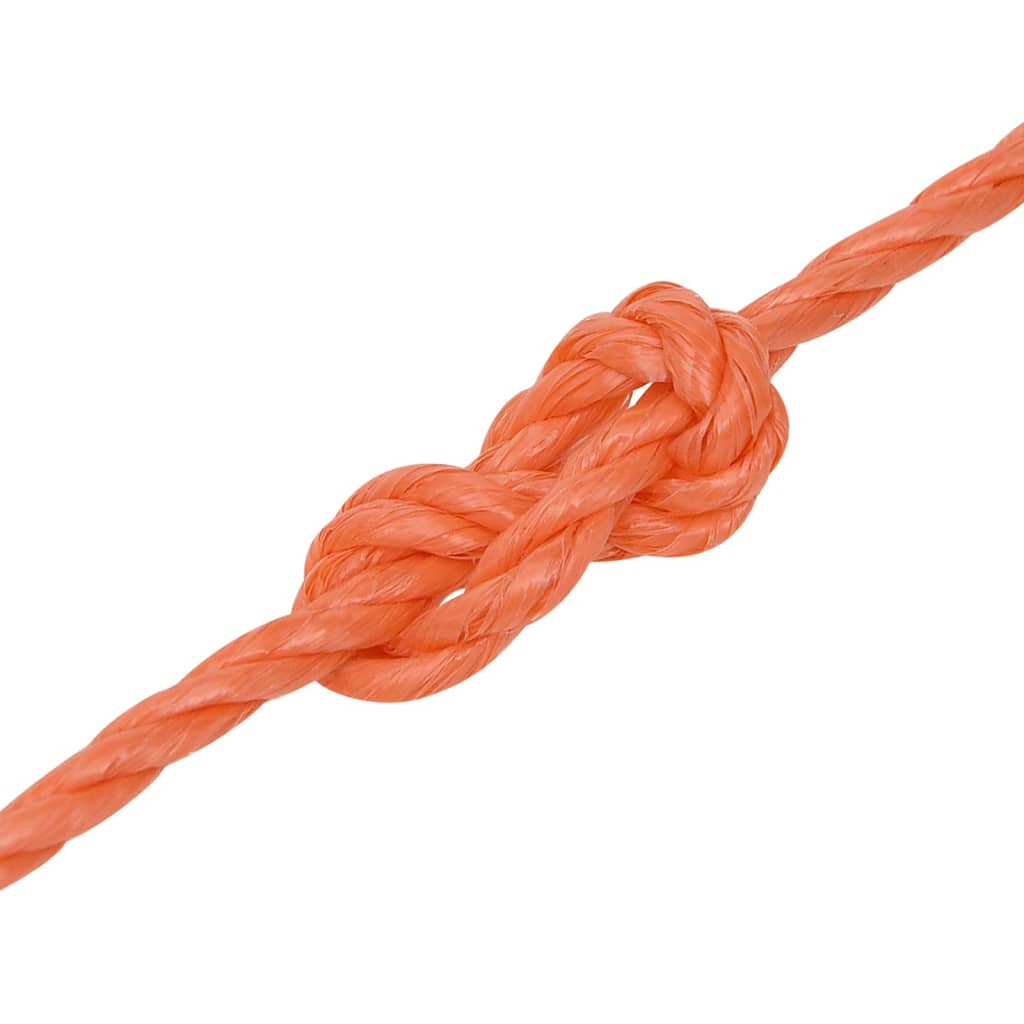 Corda de trabalho 6 mm 25 m polipropileno laranja