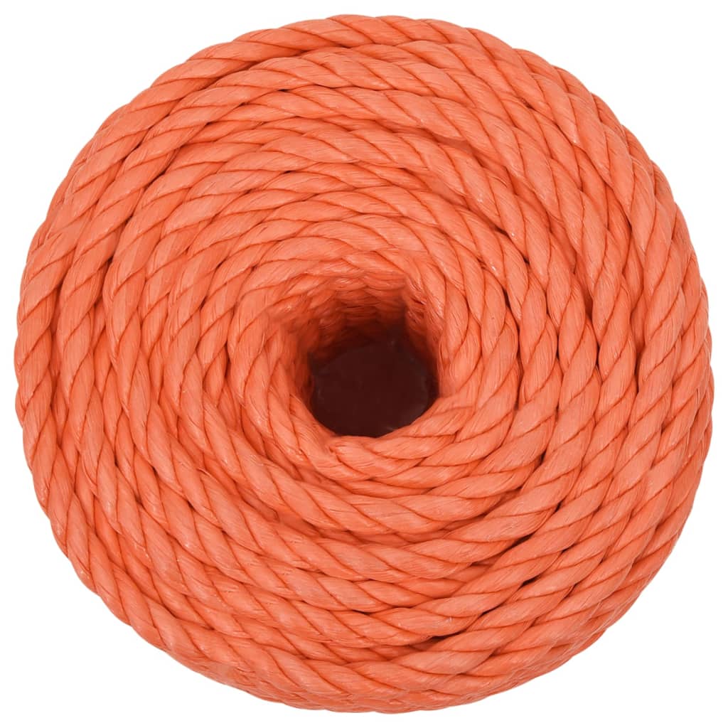 Corda de trabalho 12 mm 25 m polipropileno laranja