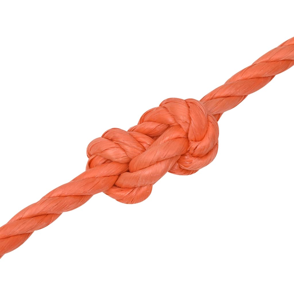 Corda de trabalho 12 mm 25 m polipropileno laranja