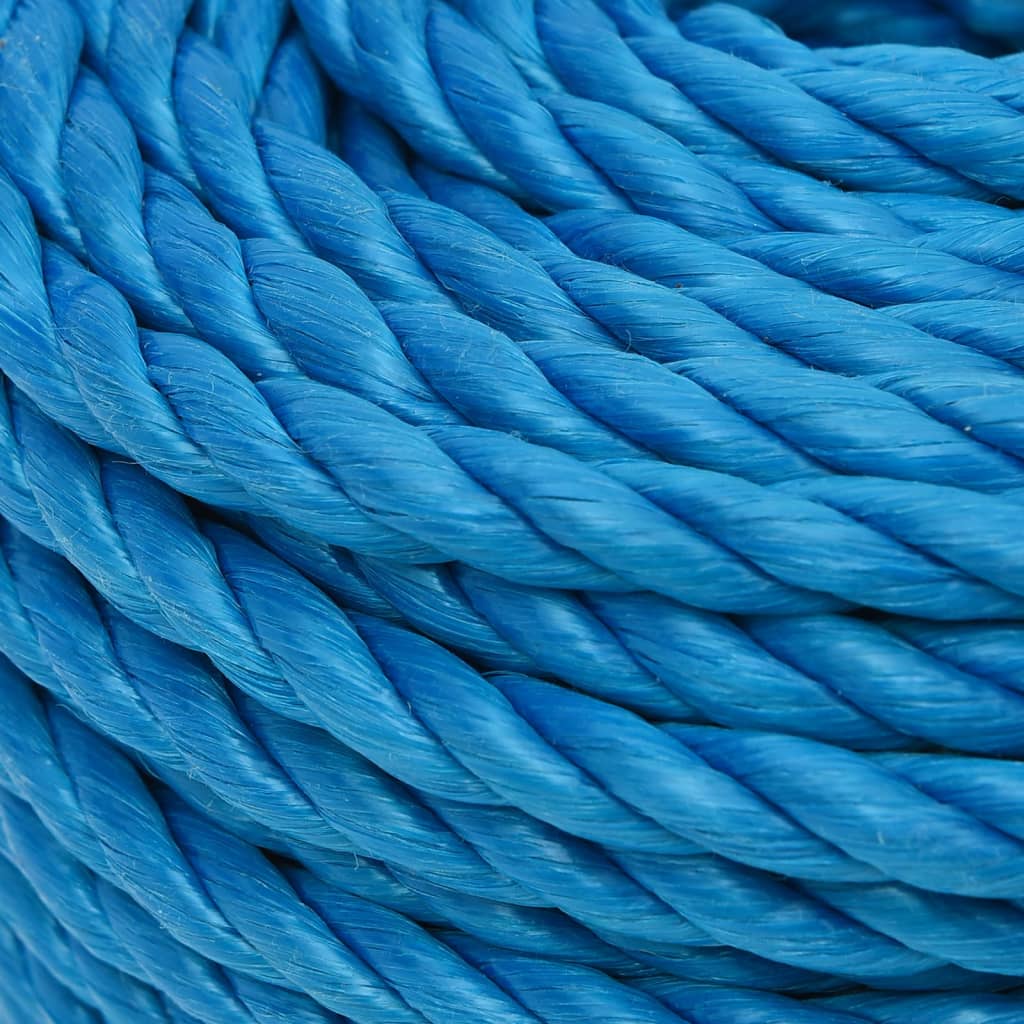 Corda de trabalho 20 mm 100 m polipropileno azul
