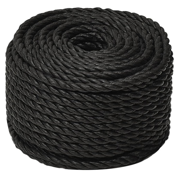 Corda de trabalho 12 mm 50 m polipropileno preto