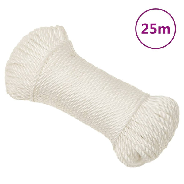 Corda de trabalho 3 mm 25 m polipropileno branco