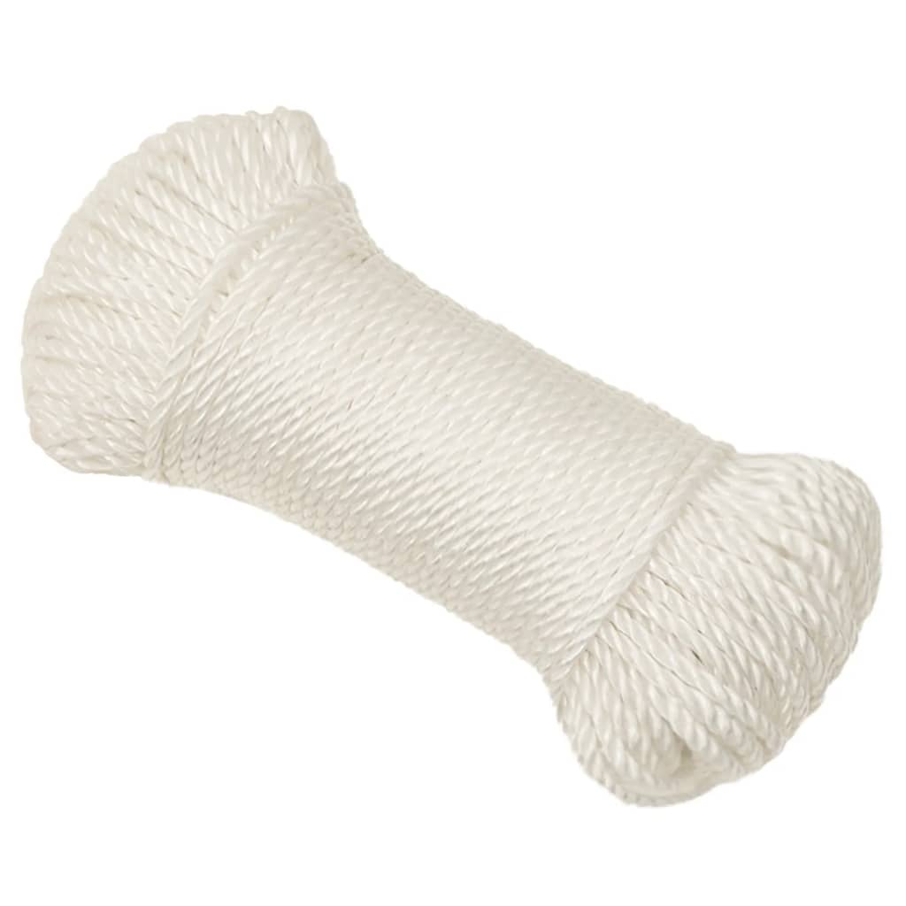 Corda de trabalho 6 mm 25 m polipropileno branco