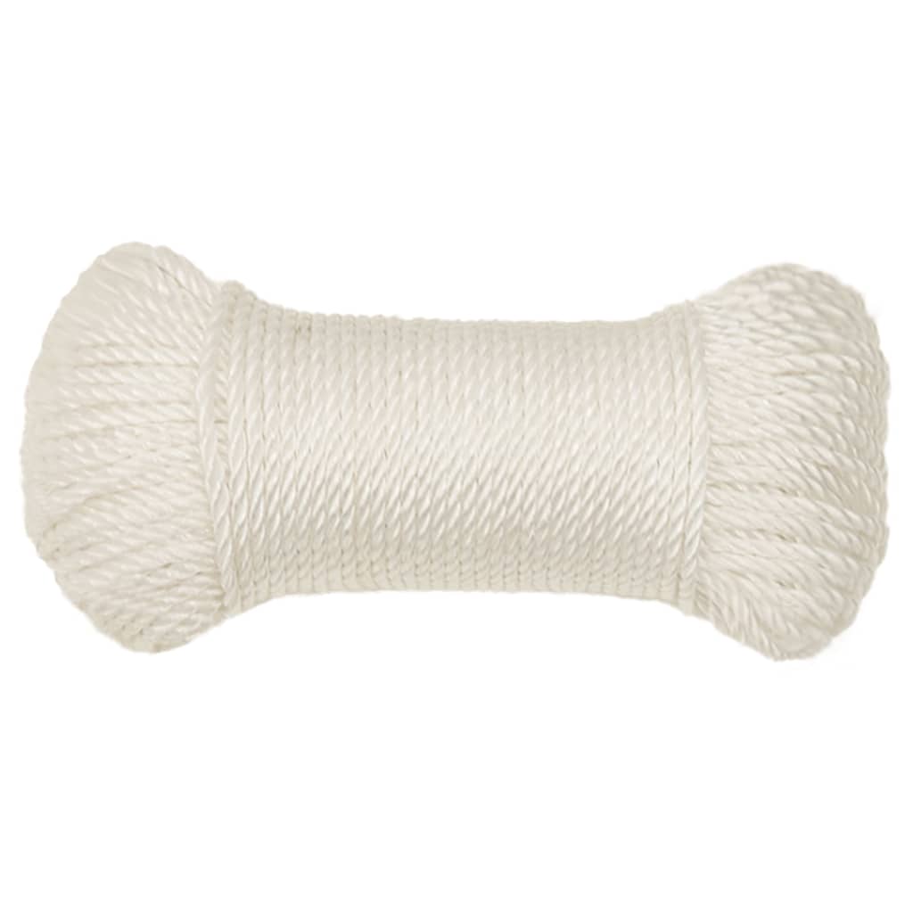 Corda de trabalho 6 mm 25 m polipropileno branco