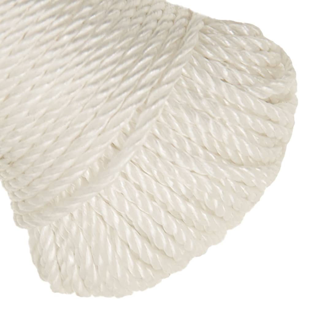 Corda de trabalho 6 mm 25 m polipropileno branco