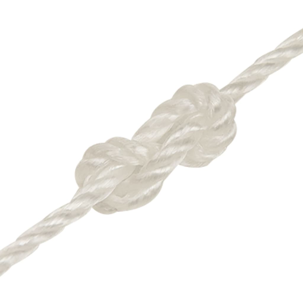 Corda de trabalho 6 mm 25 m polipropileno branco