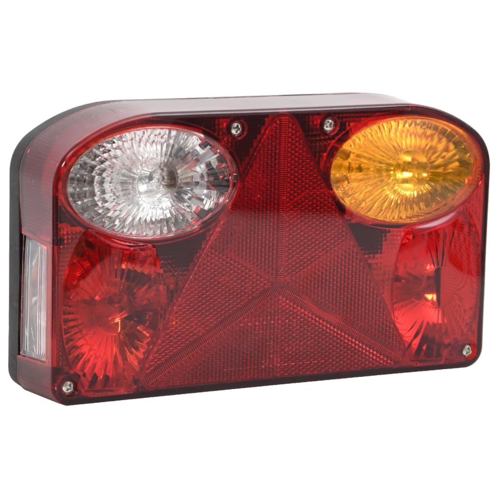 Farolins reboque 2 pcs 23x6x13 cm lâmpada clássica 12V vermelho