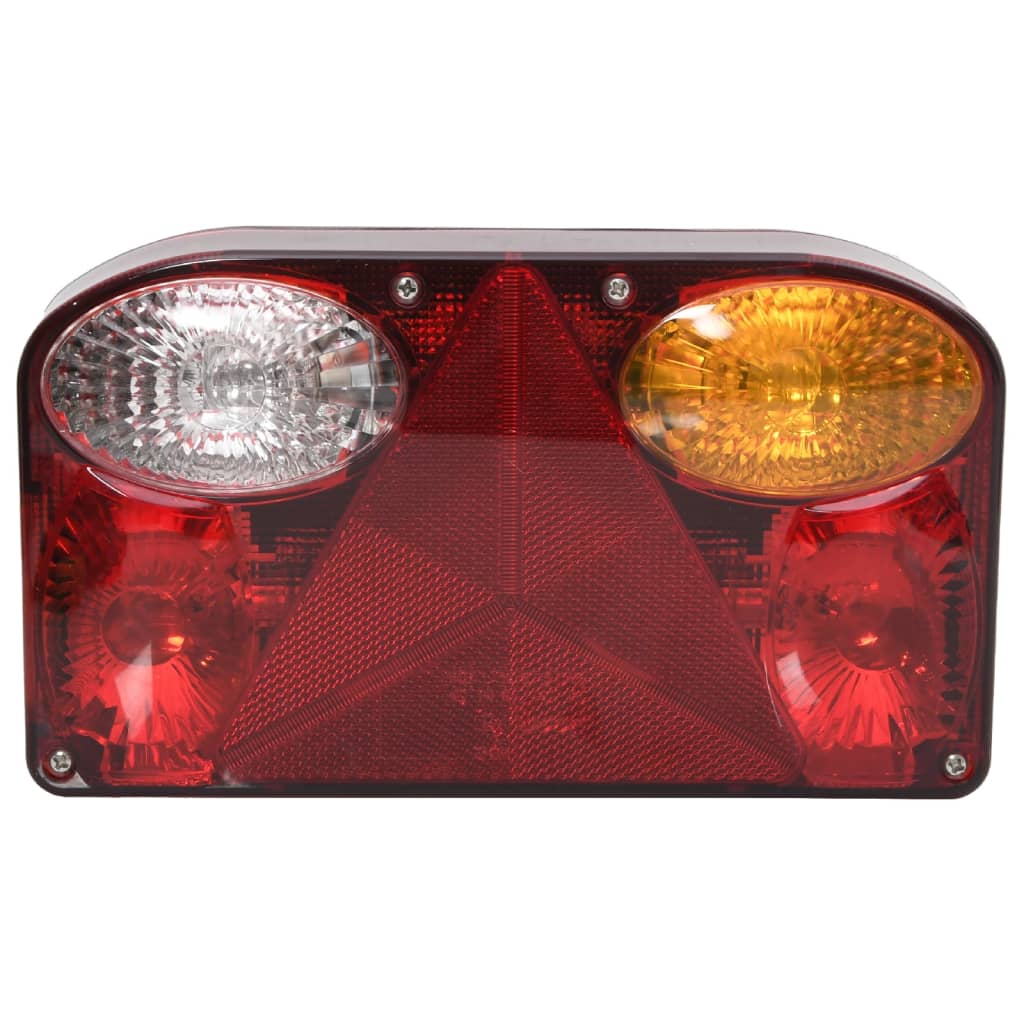 Farolins reboque 2 pcs 23x6x13 cm lâmpada clássica 12V vermelho