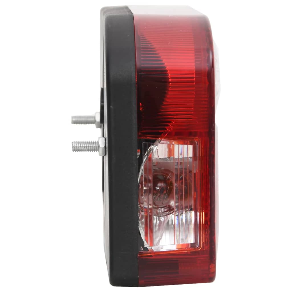 Farolins reboque 2 pcs 23x6x13 cm lâmpada clássica 12V vermelho