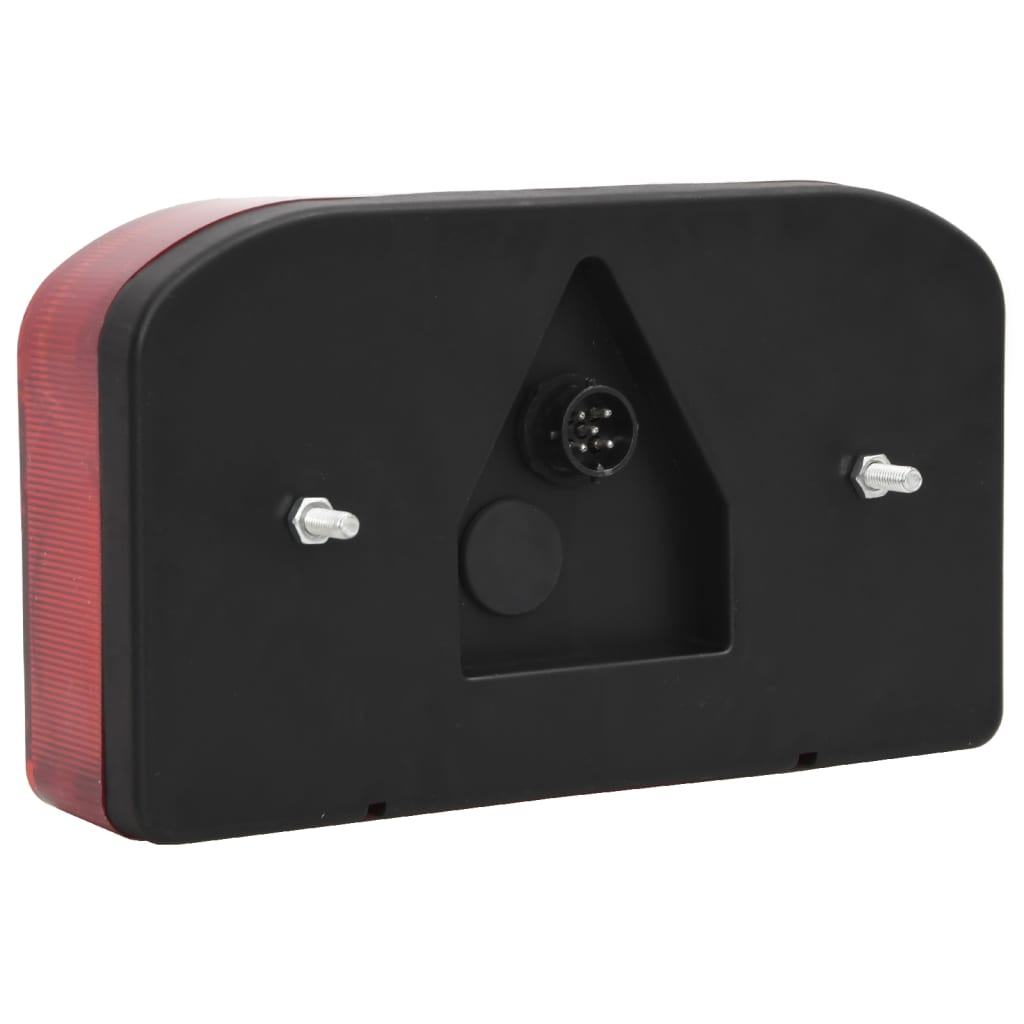 Farolins reboque 2 pcs 23x6x13 cm lâmpada clássica 12V vermelho