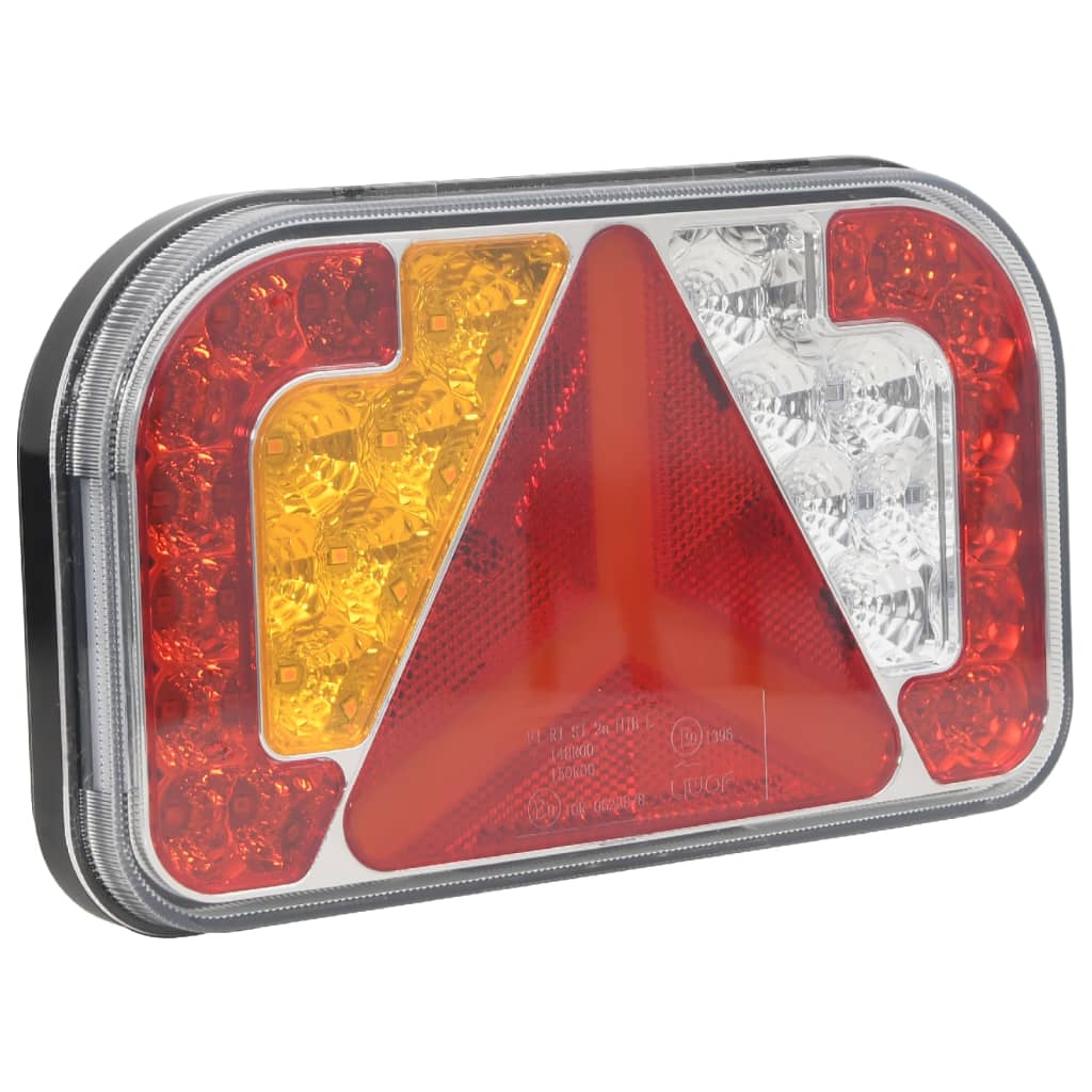 Farolins reboque 2 pcs 24x5x14,5 cm lâmpada LED 12V vermelho