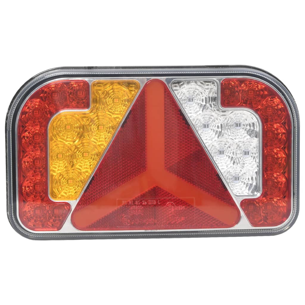 Farolins reboque 2 pcs 24x5x14,5 cm lâmpada LED 12V vermelho