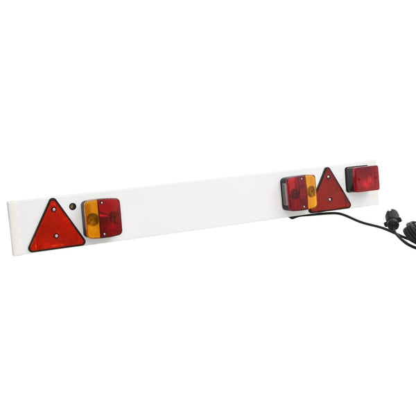 Farolim de reboque 115x7x14 cm 12 V lâmpada clássica vermelho
