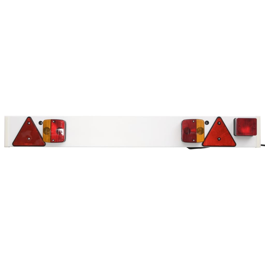 Farolim de reboque 115x7x14 cm 12 V lâmpada clássica vermelho