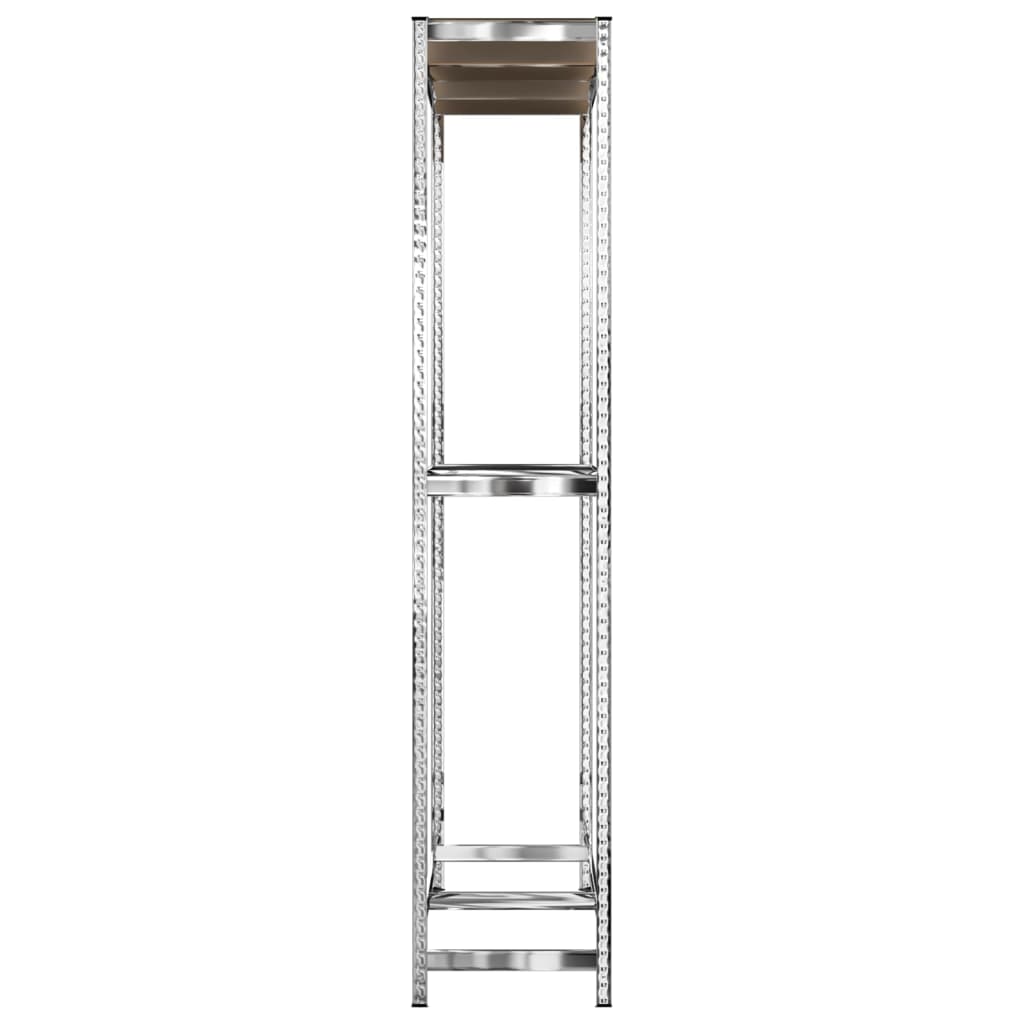 Prateleira para pneus de 2 níveis 110x40x180 cm aço prateado