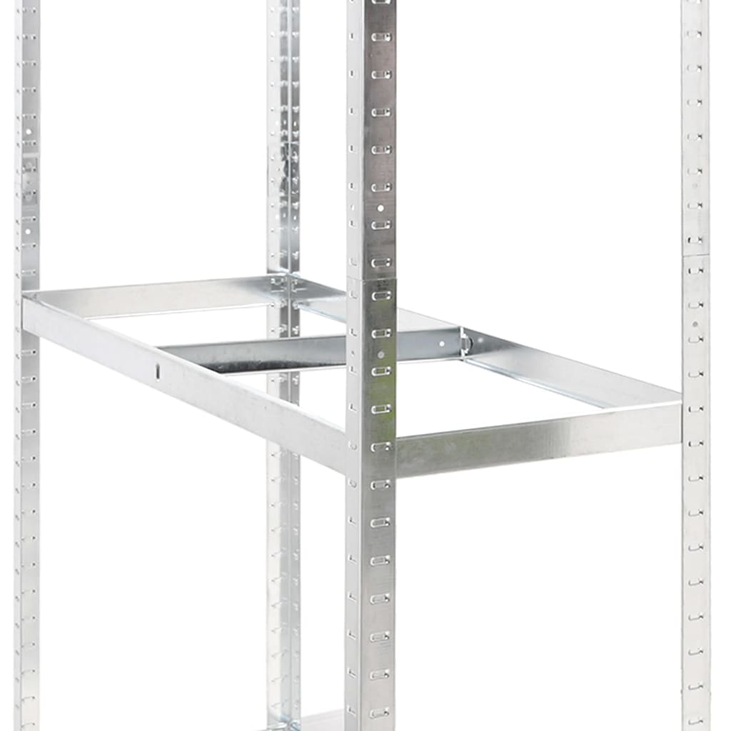 Prateleira para pneus de 2 níveis 110x40x180 cm aço prateado