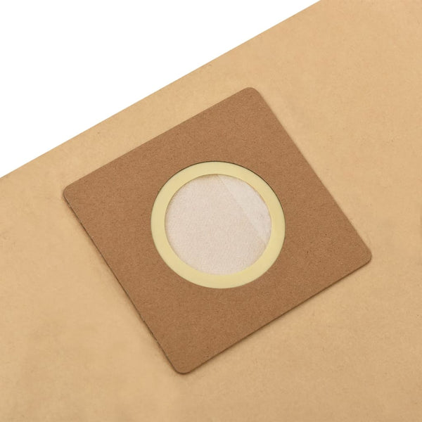 Sacos de papel para aspirador a seco e húmido 10 pcs castanho