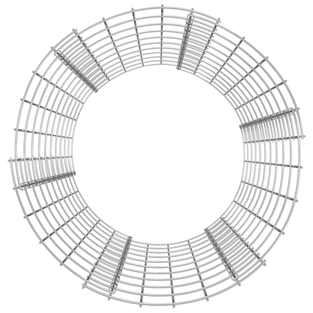 Compostor de jardim Ø50x100 cm aço galvanizado