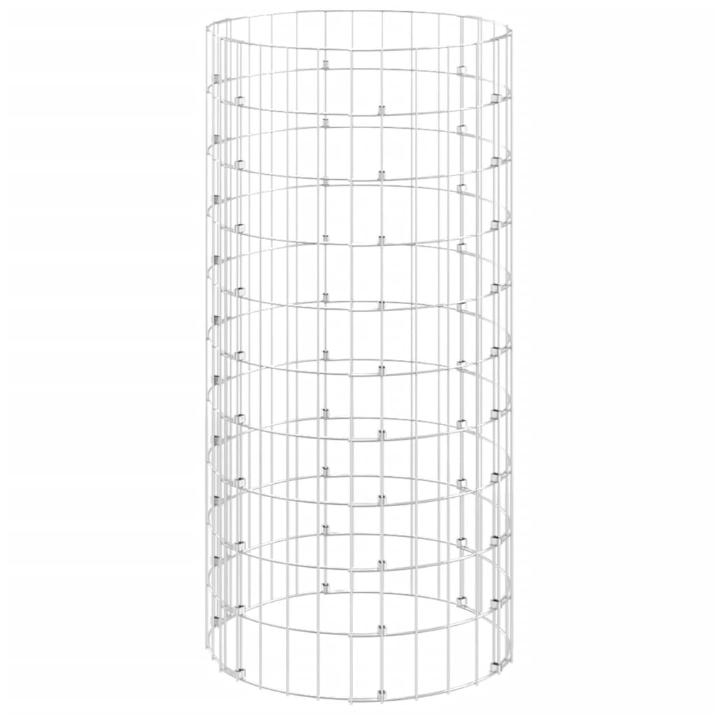 Compostor de jardim Ø50x100 cm aço galvanizado