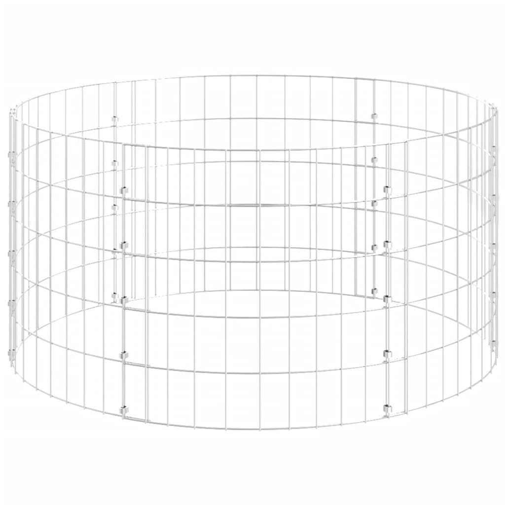 Compostor de jardim Ø100x50 cm aço galvanizado