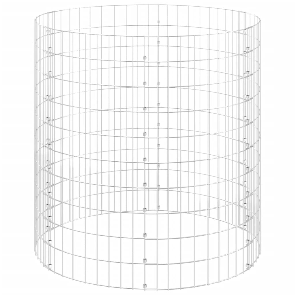 Compostor de jardim Ø100x100 cm aço galvanizado