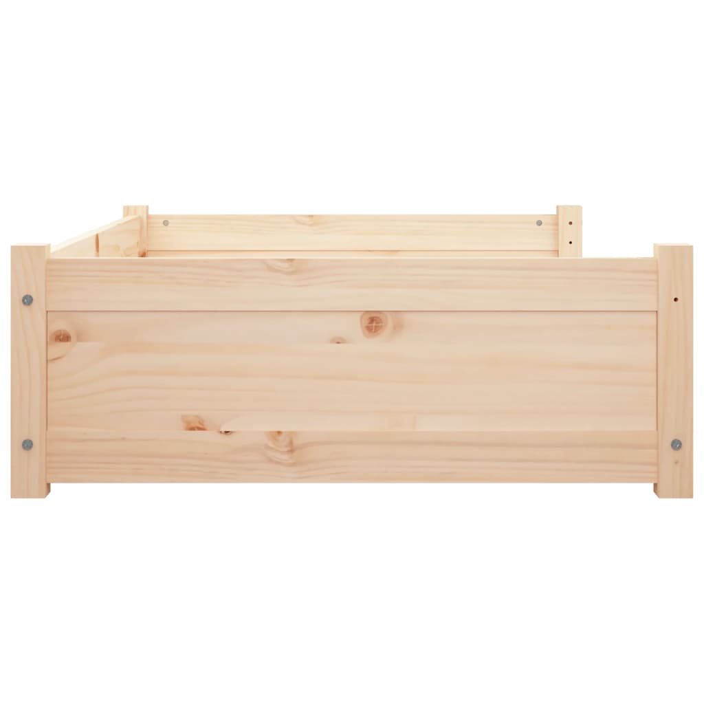 Cama para cães 105,5x75,5x28 cm madeira de pinho maciça