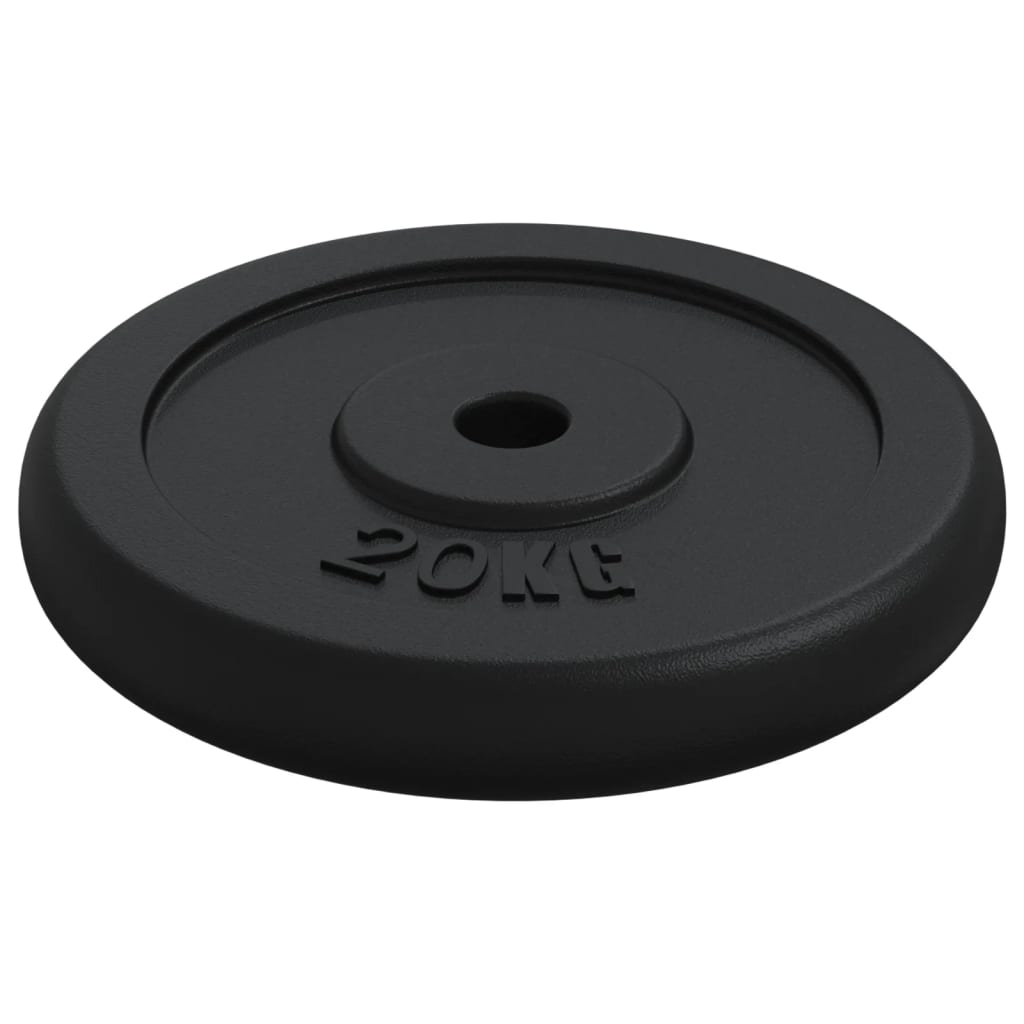 Disco de musculação 20 kg ferro fundido