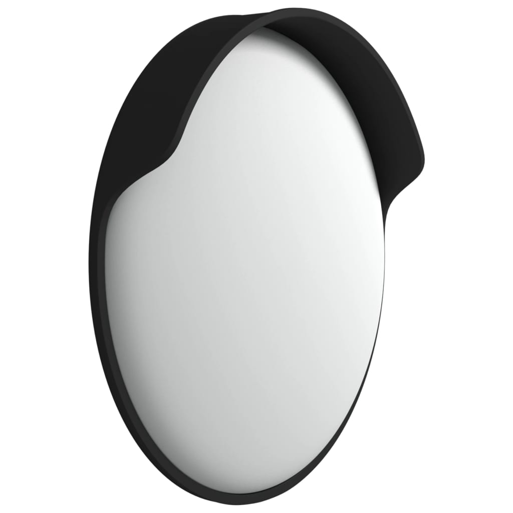 Espelho de trânsito convexo exterior Ø45 cm policarbonato preto