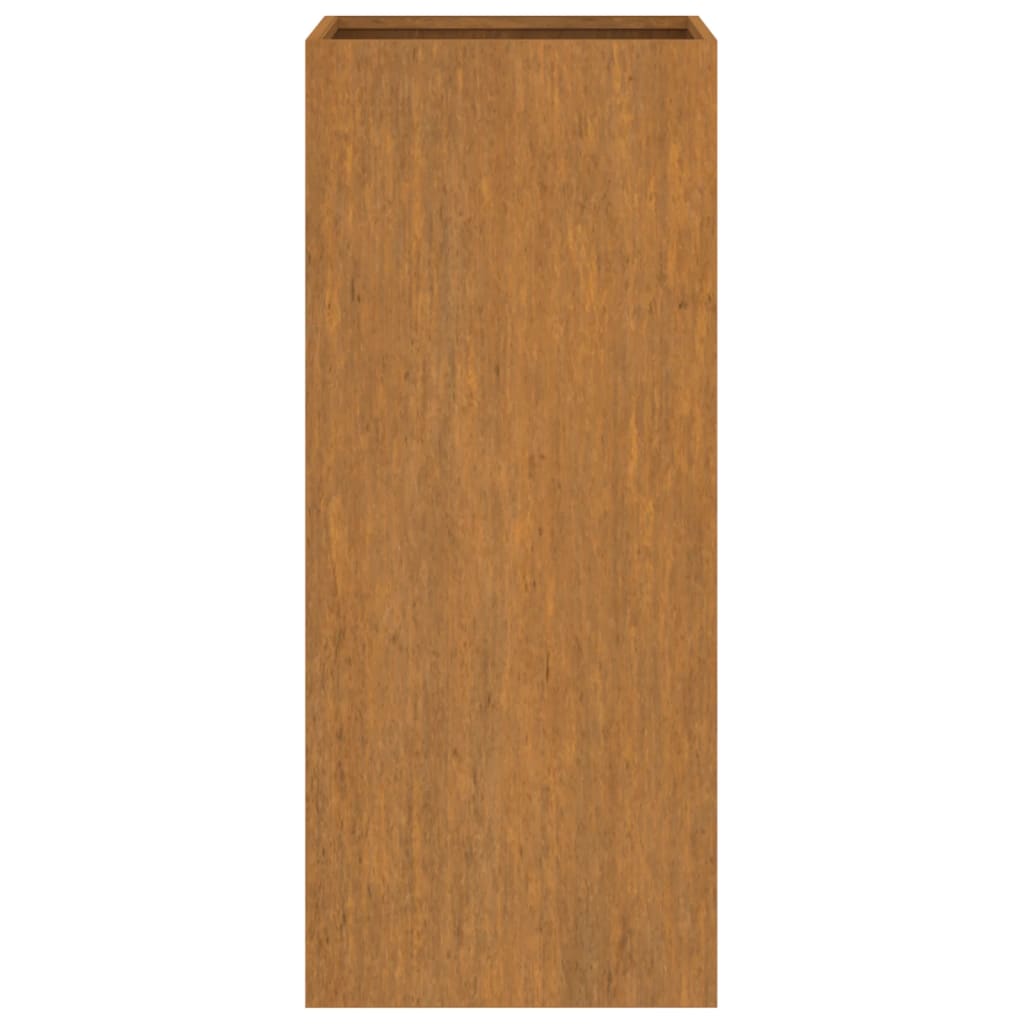 Vaso/floreira 32x29x75 cm aço corten