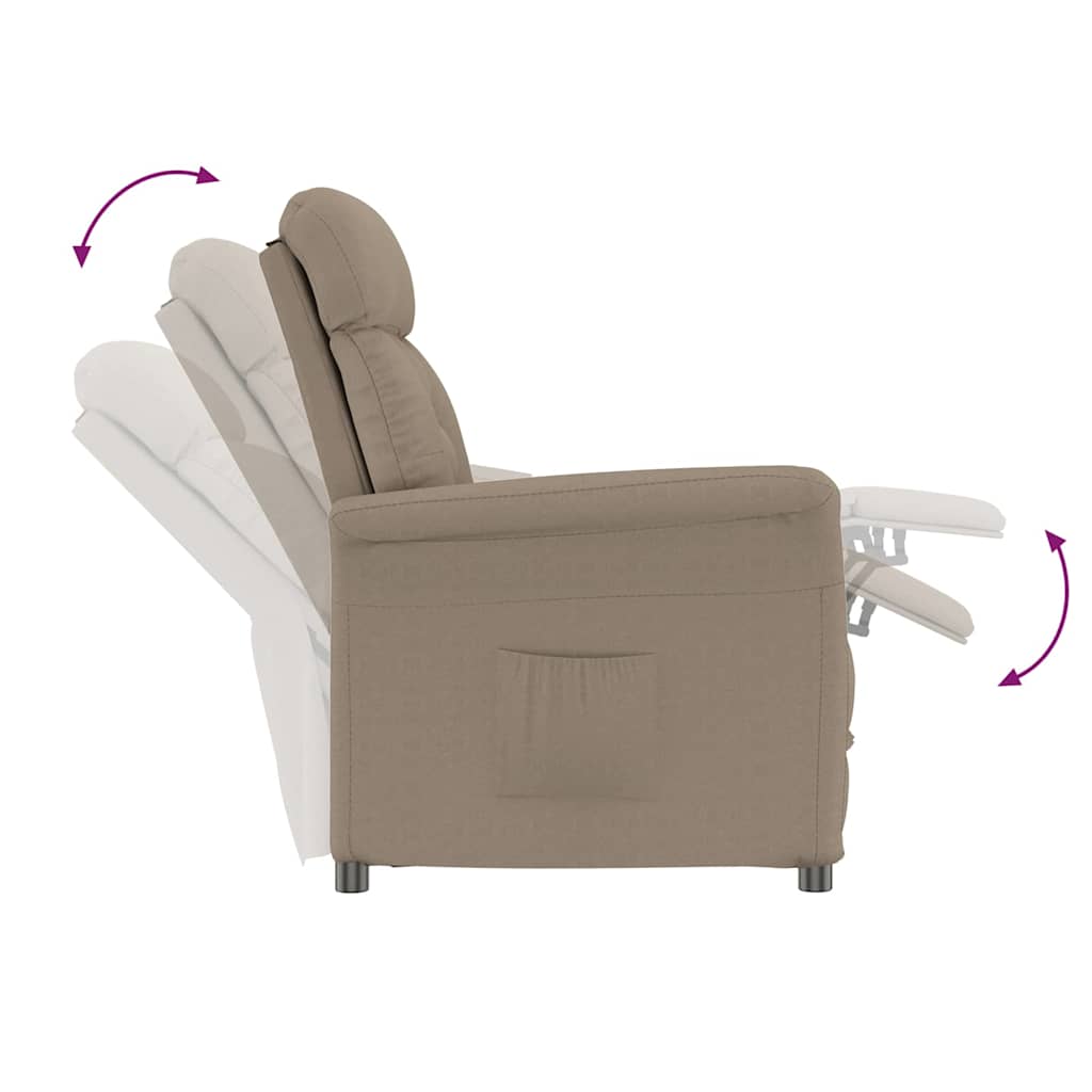 Poltrona Reclinável Taupe Cinzento-acastanhado