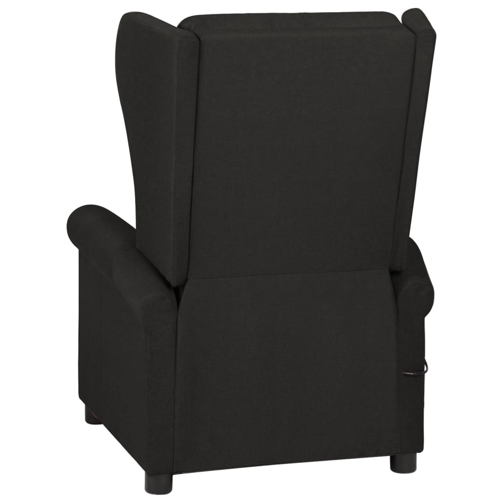 Poltrona de massagens reclinável tecido preto
