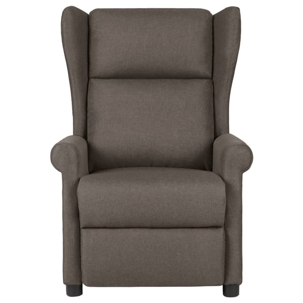 Poltrona de massagens reclinável tecido castanho