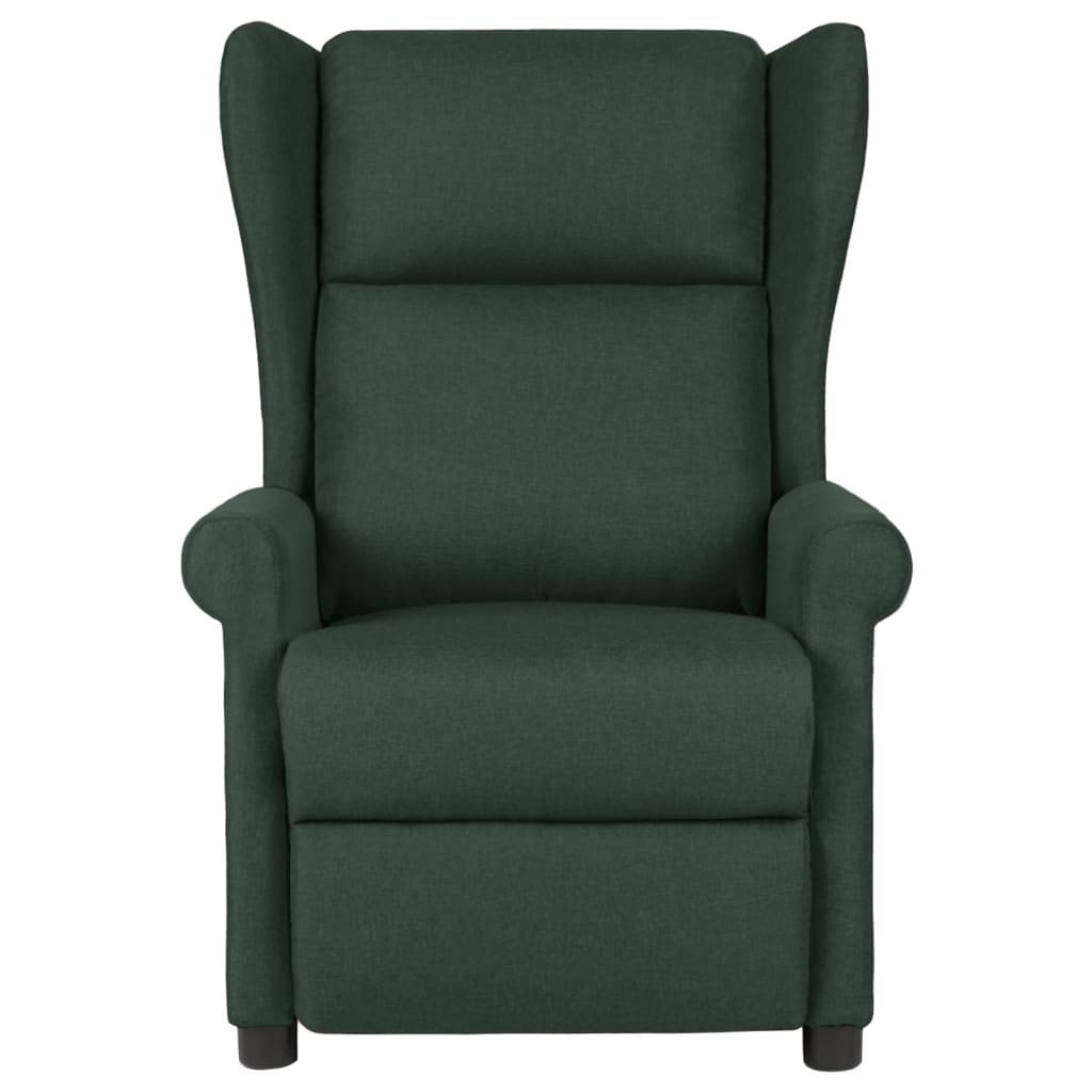 Poltrona de massagens tecido verde-escuro