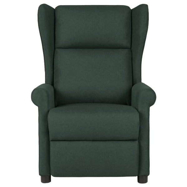 Poltrona de massagens tecido verde-escuro