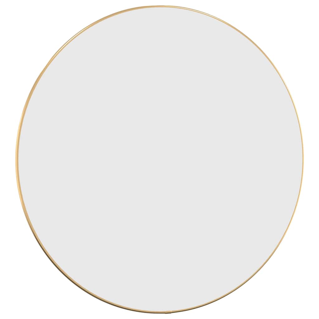 Espelho de parede redondo Ø 60 cm dourado