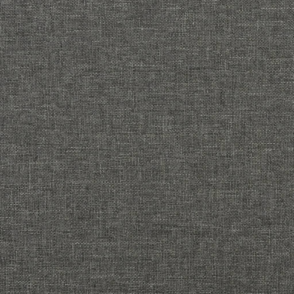 Estrutura de cama sem colchão 90x200 cm tecido cinzento-escuro