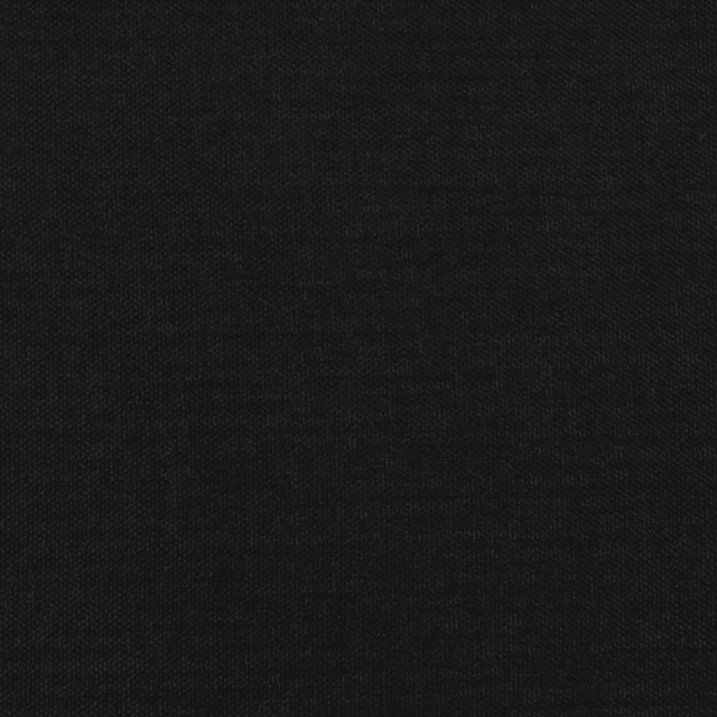 Estrutura de cama sem colchão 140x190 cm tecido preto