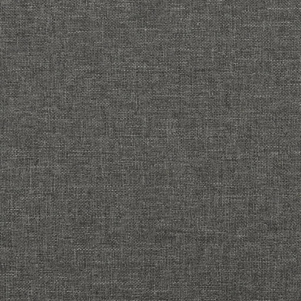 Estrutura de cama sem colchão 160x200 cm tecido cinzento-escuro