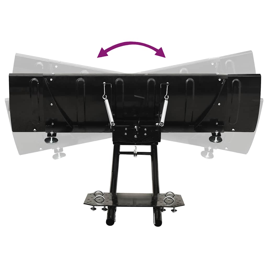 Limpa-neves para ATV 150x38 cm preto
