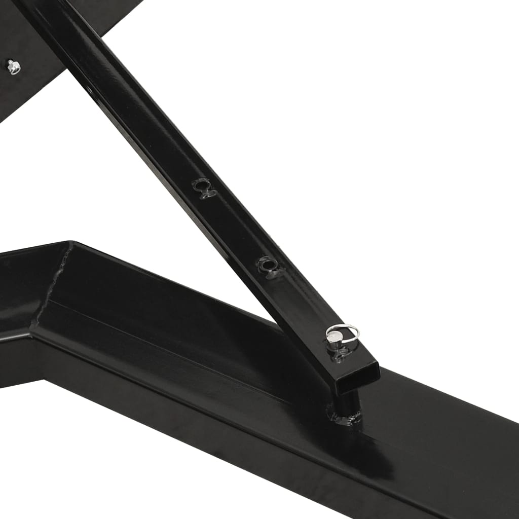 Limpa-neves para empilhador 150x38 cm preto