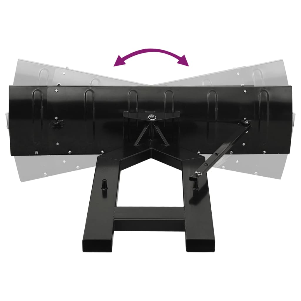 Limpa-neves para empilhador 150x38 cm preto