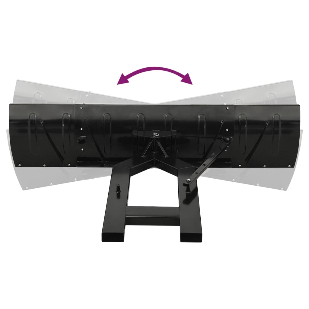 Limpa-neves para empilhador 200x48 cm preto