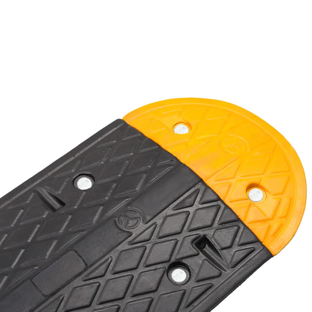 Lomba 129x32,5x4 cm borracha preto e amarelo