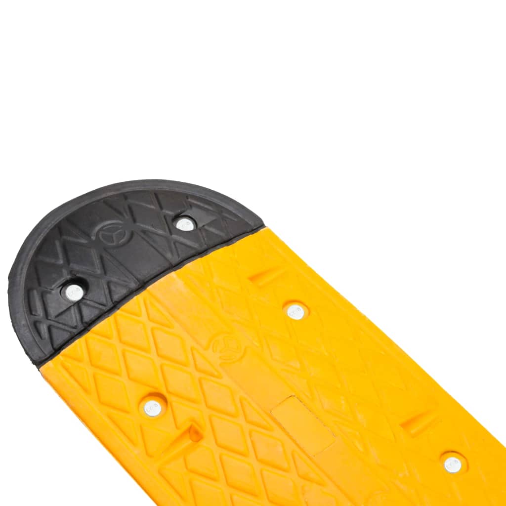 Lomba 129x32,5x4 cm borracha preto e amarelo