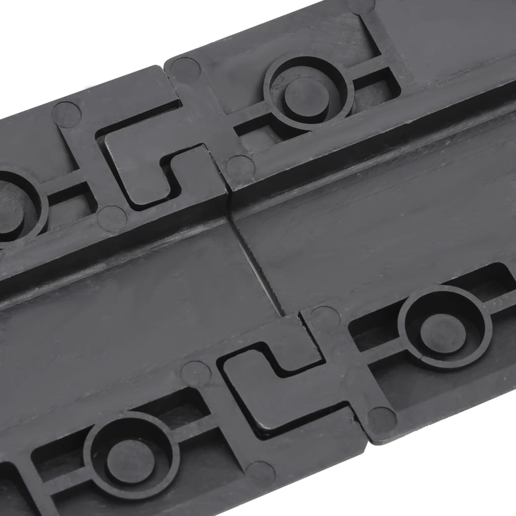 Rampas protetoras de cabos 2 pcs 98,5 cm preto