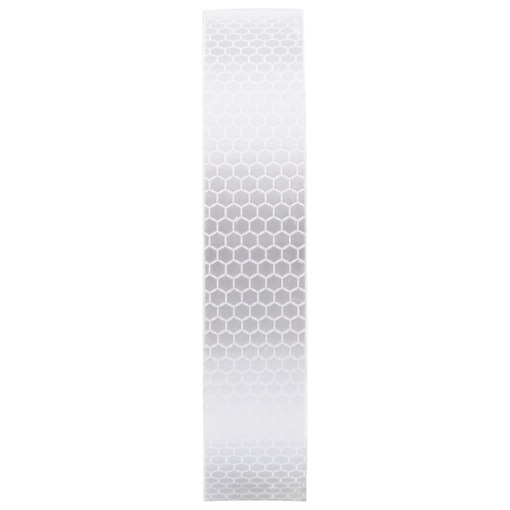 Fita refletora 2,5 cm x 20 m PVC branco