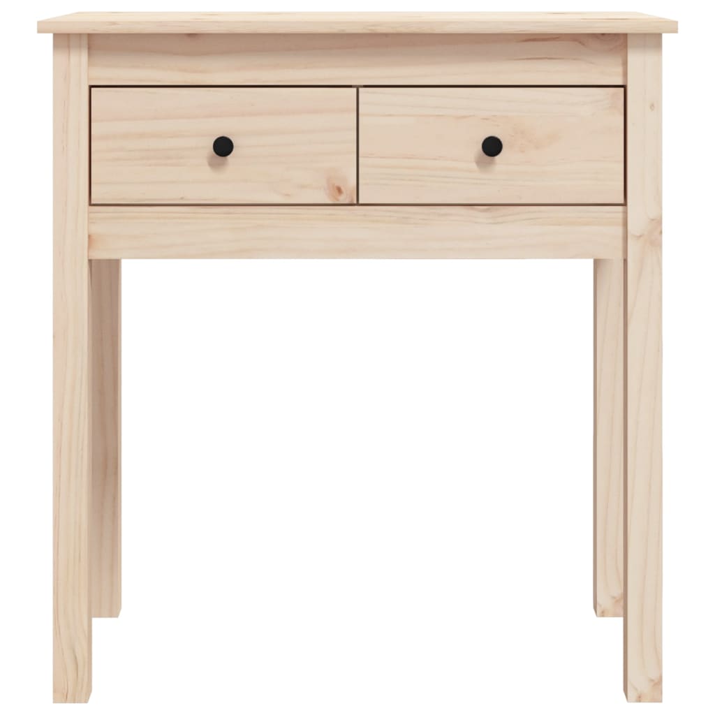 Mesa consola 70x35x75 cm madeira de pinho maciço