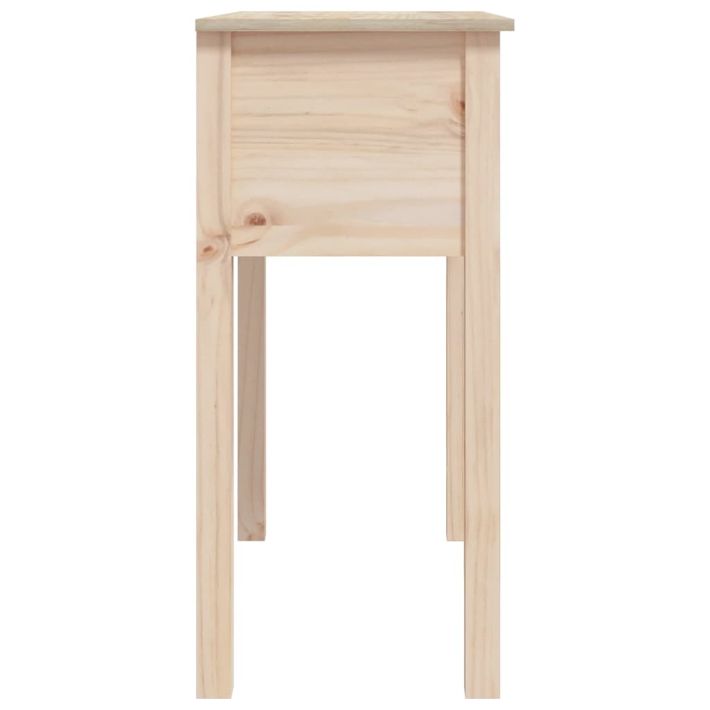 Mesa consola 70x35x75 cm madeira de pinho maciço